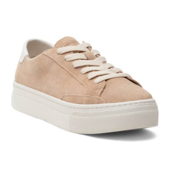 NEW SOLUDOS Suede Ibiza Platform Sneakers in Sand for women 261 4M2T - Picture 3 of 8